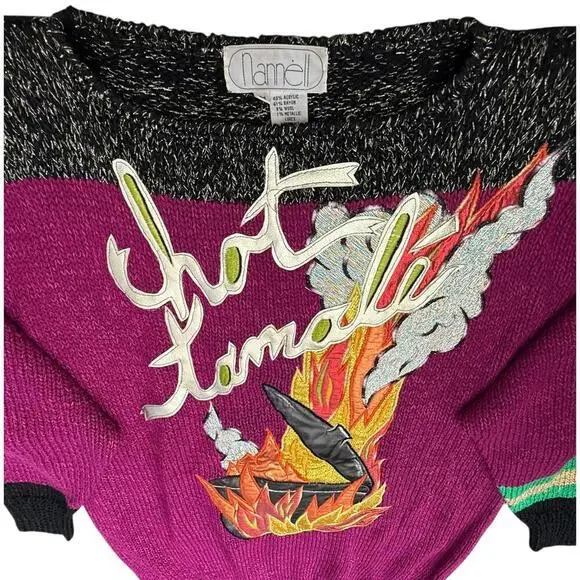 Lame! “Hot Tamale” Novelty Sweater Medium - Picture 8 of 8